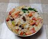 夏野菜とキノコとベーコンの混ぜご飯作り方12写真