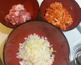 大量消費！キムチチャーハン☆彡作り方1写真