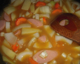 白菜と魚肉ソーセージのカレー煮作り方7写真