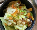 野菜たっぷりトマトツナうどん(山ごはん)作り方3写真