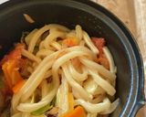 野菜たっぷりトマトツナうどん(山ごはん)作り方6写真
