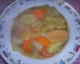 白菜と魚肉ソーセージのカレー煮作り方10写真