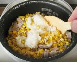 とうもろこし牛乳釜飯餅作り方6写真
