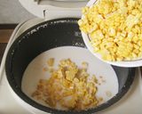 とうもろこし牛乳釜飯餅作り方3写真