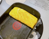 キムチとチーズを巻いてくるくる卵焼き作り方6写真