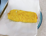 キムチとチーズを巻いてくるくる卵焼き作り方7写真