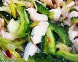 ゴーヤと鶏むね肉のあっさりスタミナ料理作り方7写真