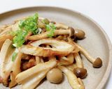 しめじとちくわのバタポン炒め作り方6写真