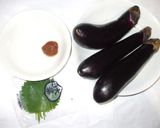 茄子レンジ蒸し梅びたし♪慢性の咳簡単薬膳作り方1写真