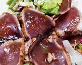 お酒が進む！カツオのうま塩ニンニク和え作り方4写真