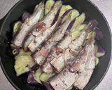 蒸しナスとオイルサーディン焼き作り方3写真