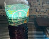 1食レンジ1分★麦茶でサイリウムわらび餅作り方1写真