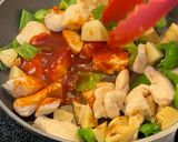 鶏肉とたけのこのケチャップ炒め作り方12写真