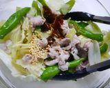 レンジで簡単！ピリ辛☆ししとう回鍋肉作り方3写真