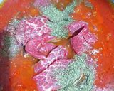 牛肉のピッツァ職人風(牛肉のトマト煮)作り方3写真