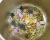 白菜のちゃんぽん風スープ作り方5写真