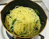簡単★ニラの塩バターパスタ作り方2写真