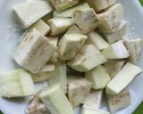 茄子とじゅんさいのスープ作り方3写真