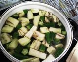 茄子とじゅんさいのスープ作り方4写真
