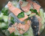 鮭とピーマンのスープ煮作り方4写真