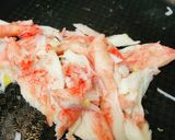 市販サラダ活用●カニカマボコのあんかけ風作り方1写真