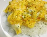 天津飯風●カニカマのカニ玉丼作り方1写真