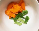 肉無根菜たっぷり梅トマト味温野菜サラダ作り方9写真