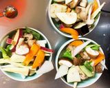 肉無根菜たっぷり梅トマト味温野菜サラダ作り方12写真