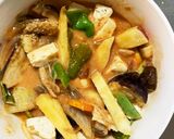 肉無根菜たっぷり梅トマト味温野菜サラダ作り方20写真