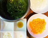 5分|切り昆布のごま油炒め★茎わかめ作り方1写真