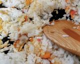 チャンポンのスープを使って炒飯♪作り方2写真