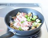 簡単味付けで【豚と茄子のごま味噌炒め】作り方5写真