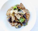 簡単味付けで【豚と茄子のごま味噌炒め】作り方8写真