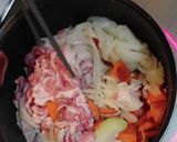 さつまいもと枝豆の肉じゃが♡作り方1写真