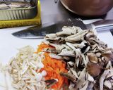 オイルサーディンと舞茸の炊き込みご飯作り方2写真