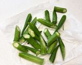 おくらのにんにく醤油唐揚げ作り方3写真