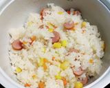 レンジ圧力鍋でコーンとウインナーご飯作り方6写真