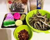 お盆の御供物でイワシの佃煮(香砂粉使用)作り方1写真