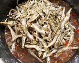 お盆の御供物でイワシの佃煮(香砂粉使用)作り方6写真