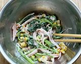 ほうれん草のヨーチー腸活サラダ作り方5写真