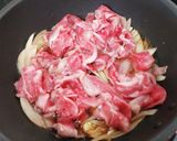和牛と厚揚げ★高級牛肉弁当★霜降り★牛丼作り方3写真