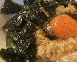 毎日のしろごはん●玉かけ海苔ゴマごはん作り方2写真