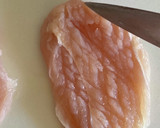ささみでミニトマト・チーズの挟み焼き作り方3写真