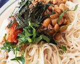 夏は簡単ランチ！納豆キムチ素麺作り方5写真