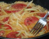 美味しい♪タイのトマト玉ねぎ入り玉子焼き作り方3写真