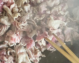 豚こまとしらたきのオイマヨ炒め作り方4写真