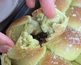 抹茶餡子ちぎりパン♡作り方5写真