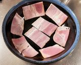 ビールに合う冷凍ナスとベーコンの煮浸し風作り方1写真