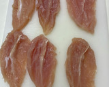 鶏ささみのしそチーズ巻き揚げ作り方1写真