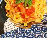 大葉でもイイ！トマトフィットチーネパスタ作り方5写真